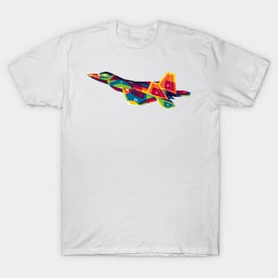 F-22 Raptor in Pop Art T-Shirt